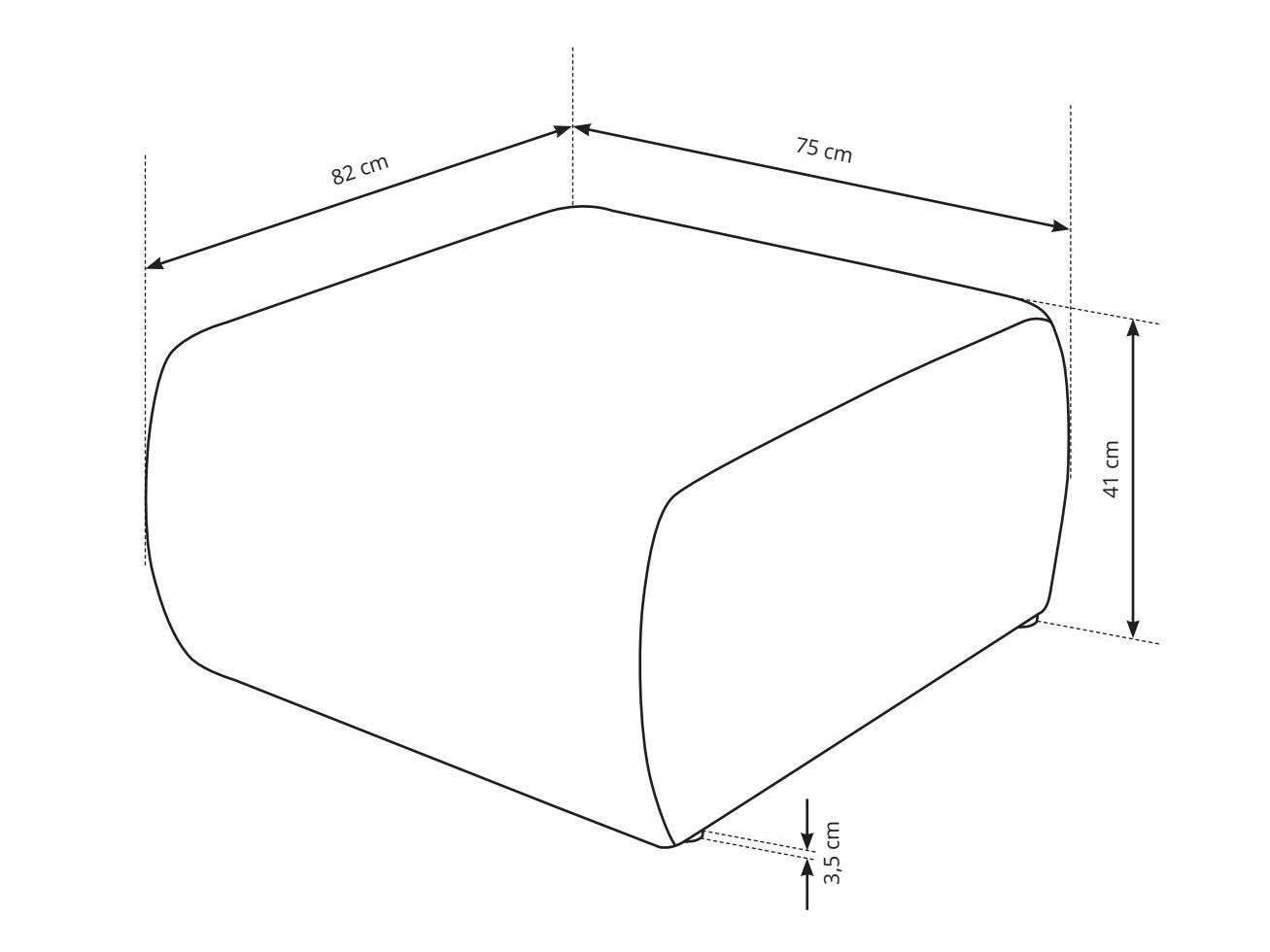 Taburet tapițat Kingston 158