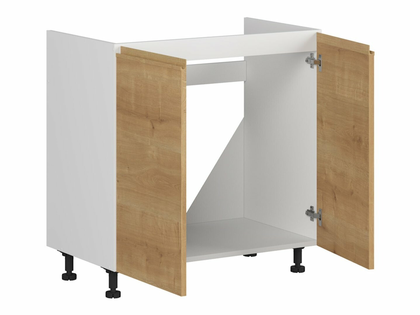 Dulap modular cu uși pentru chiuvetă Soli Oak 124