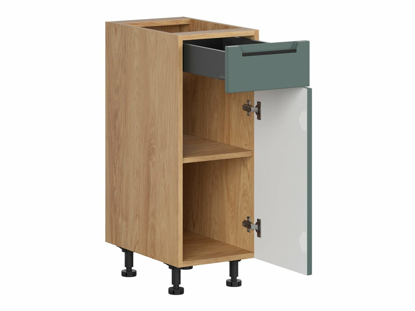 Dulap modular cu sertar și uși Riso Green 102