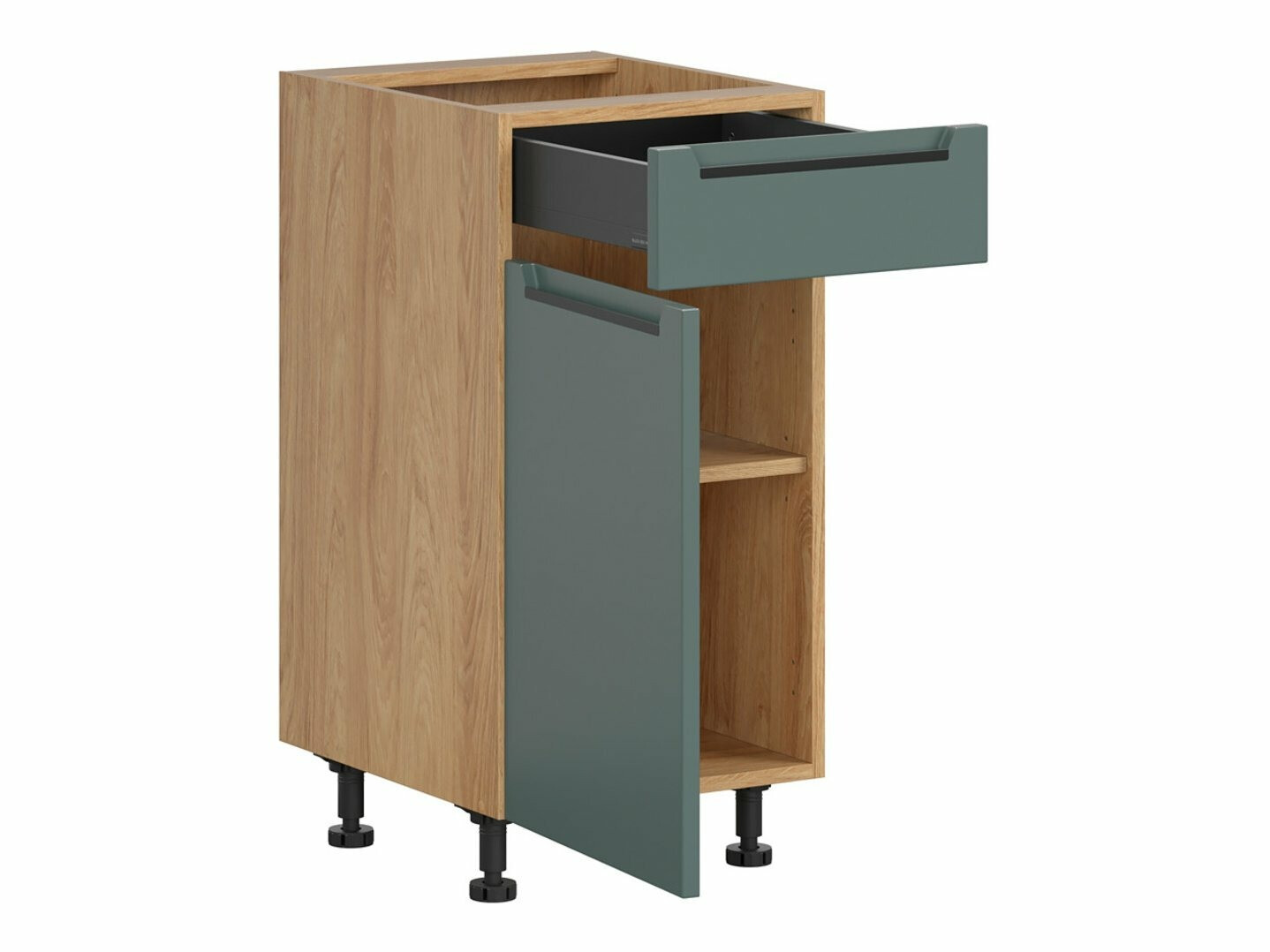 Dulap modular cu sertar și uși Riso Green 103