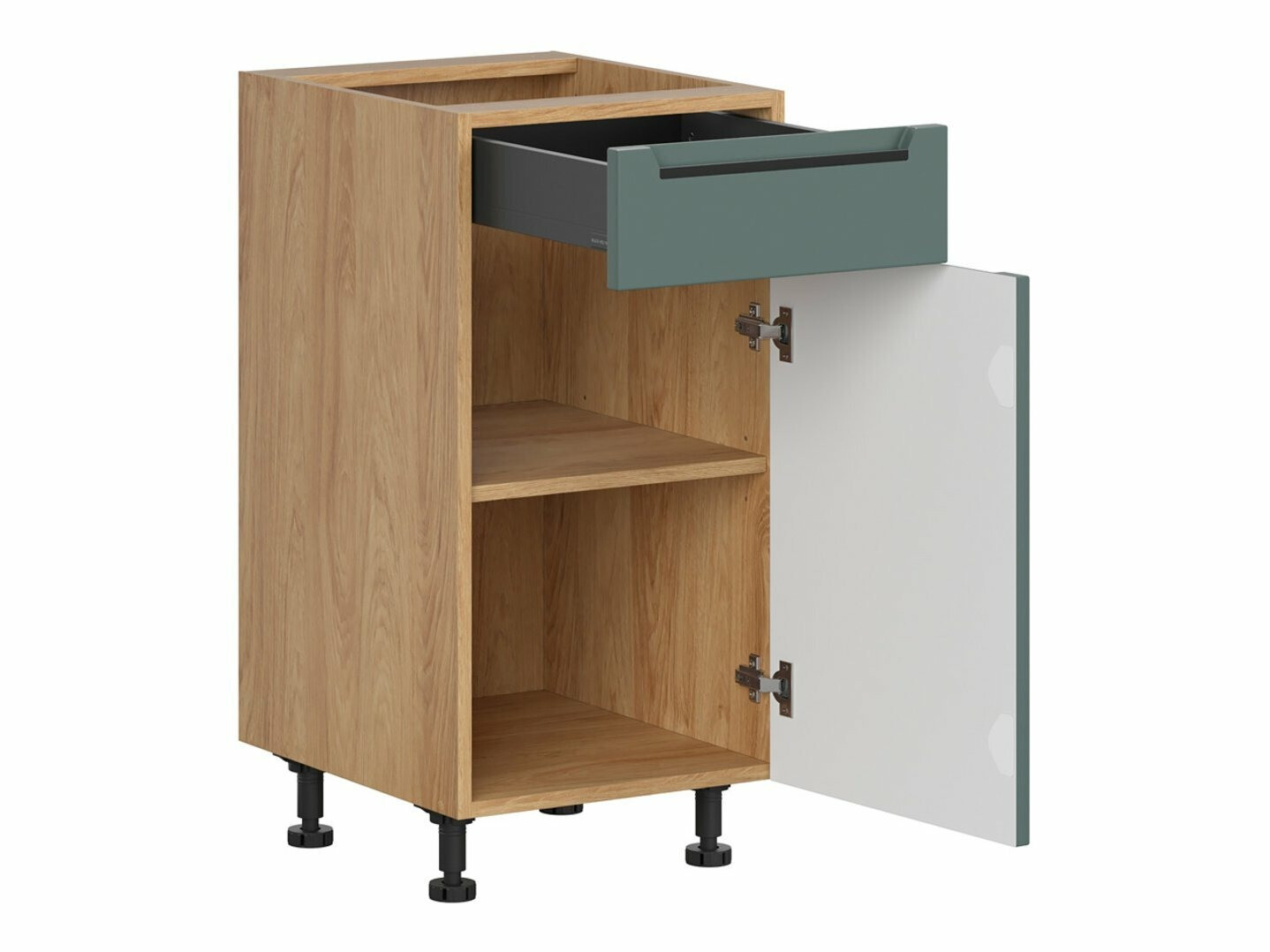 Dulap modular cu sertar și uși Riso Green 103