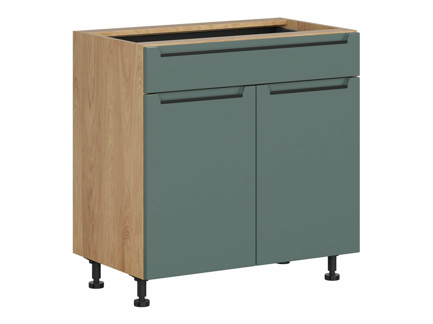 Dulap modular cu sertar și uși Riso Green 106