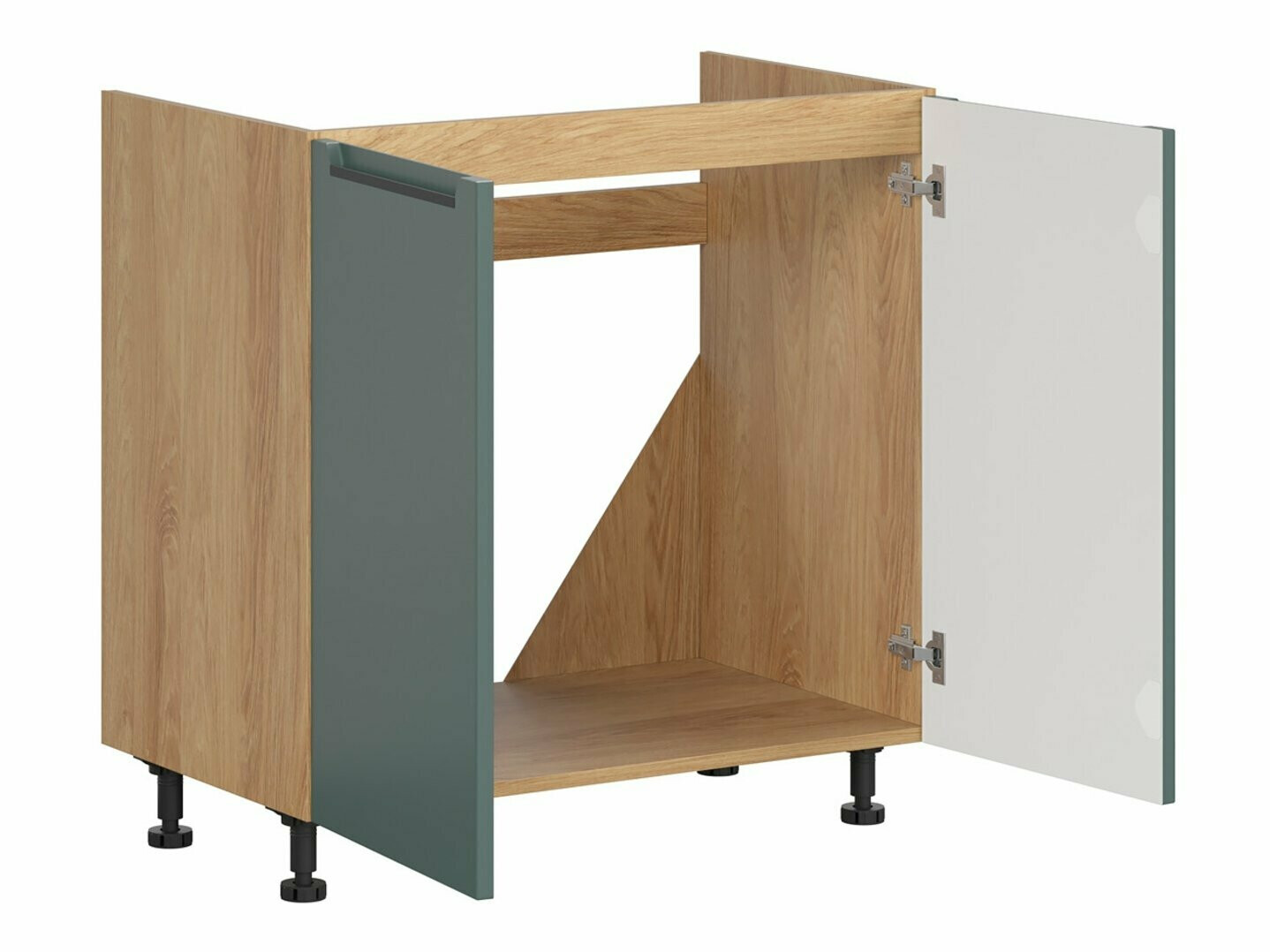 Dulap modular cu uși pentru chiuvetă Riso Green 125