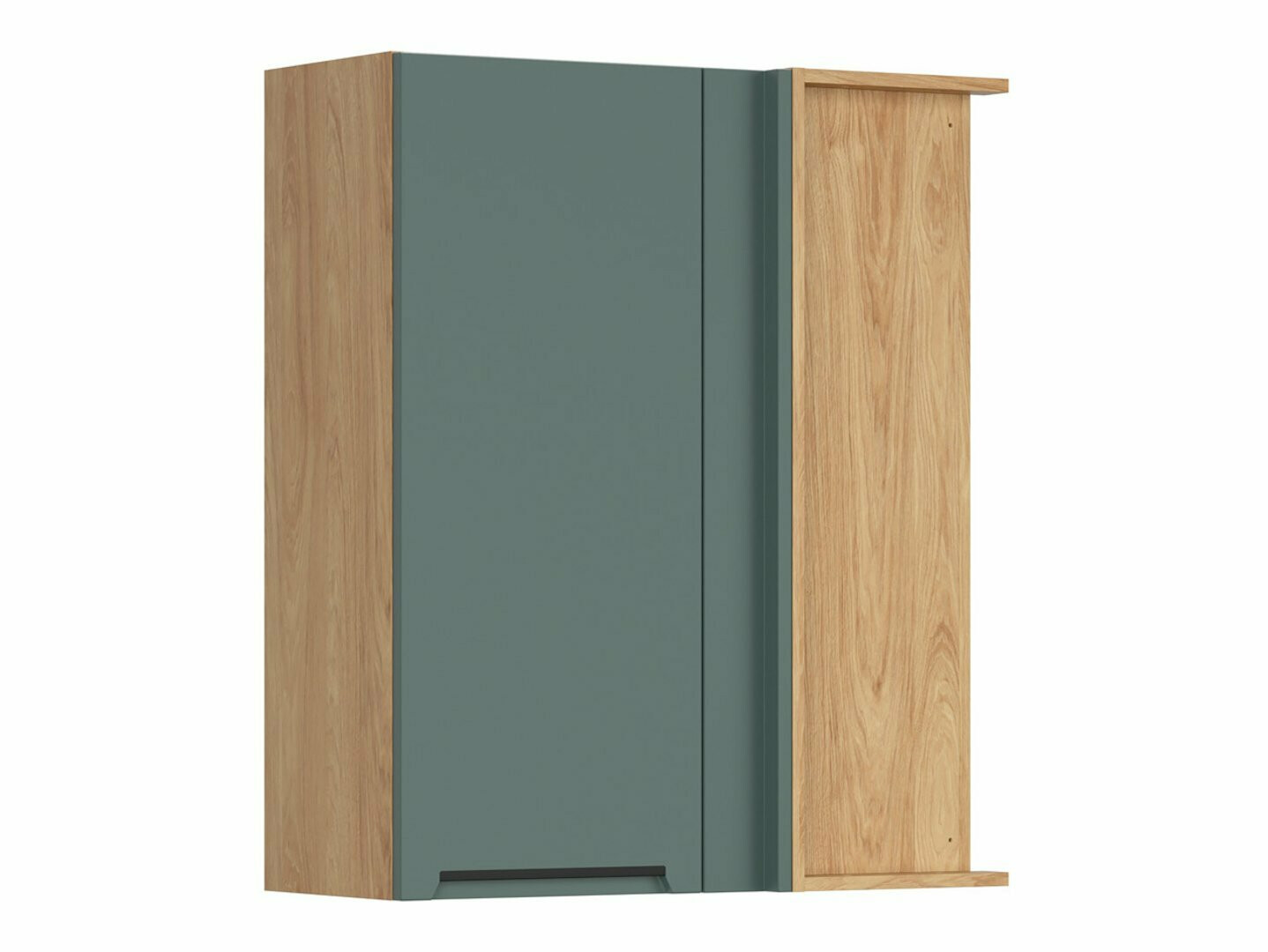 Dulap modular de colț pentru perete Riso Green 156