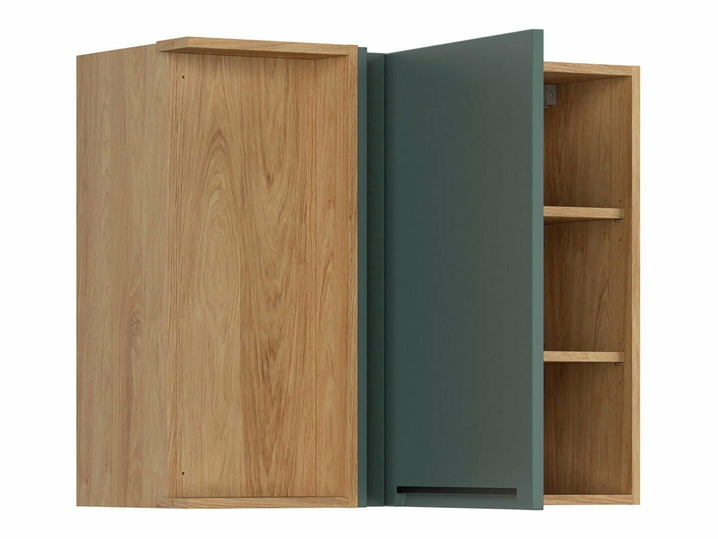 Dulap modular de colț pentru perete Riso Green 158