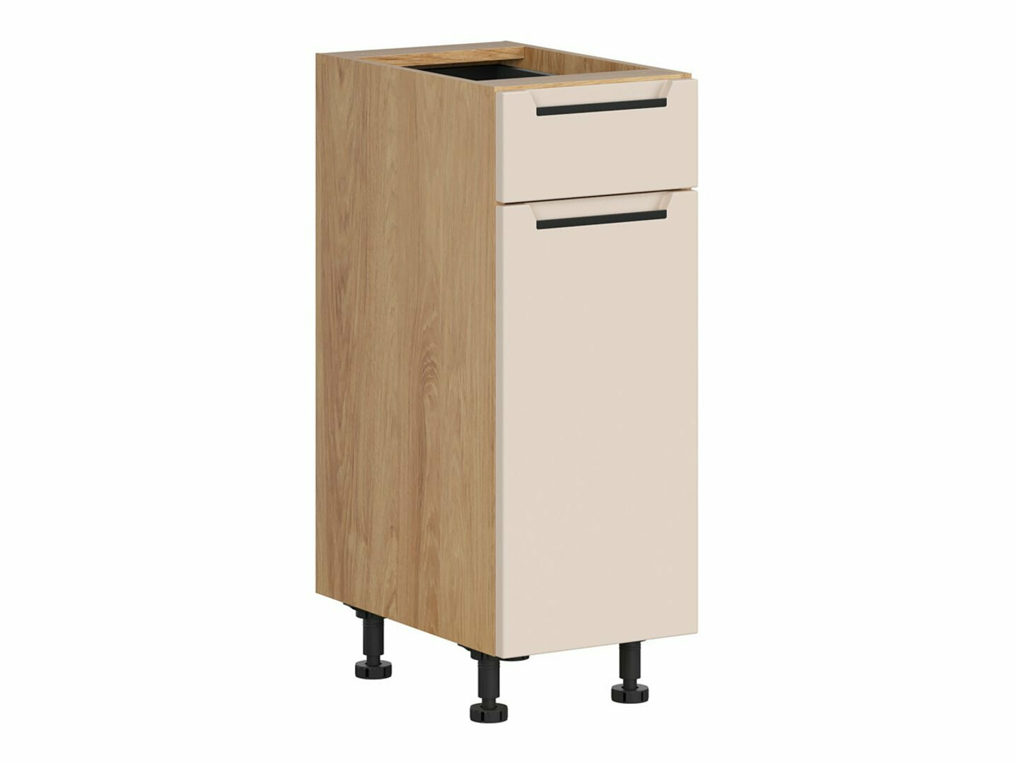Dulap modular cu sertar și uși Riso Beige 102