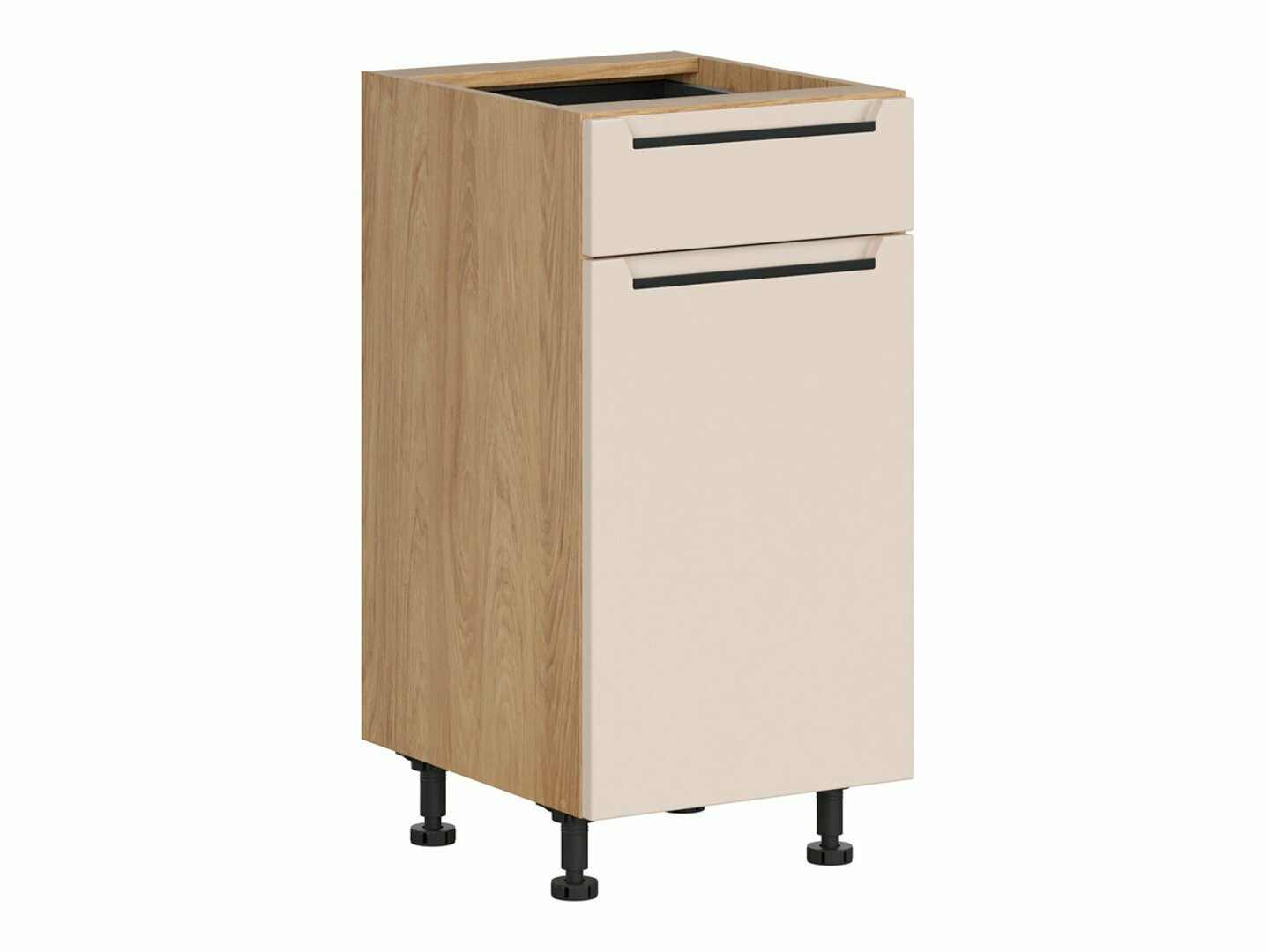 Dulap modular cu sertar și uși Riso Beige 103