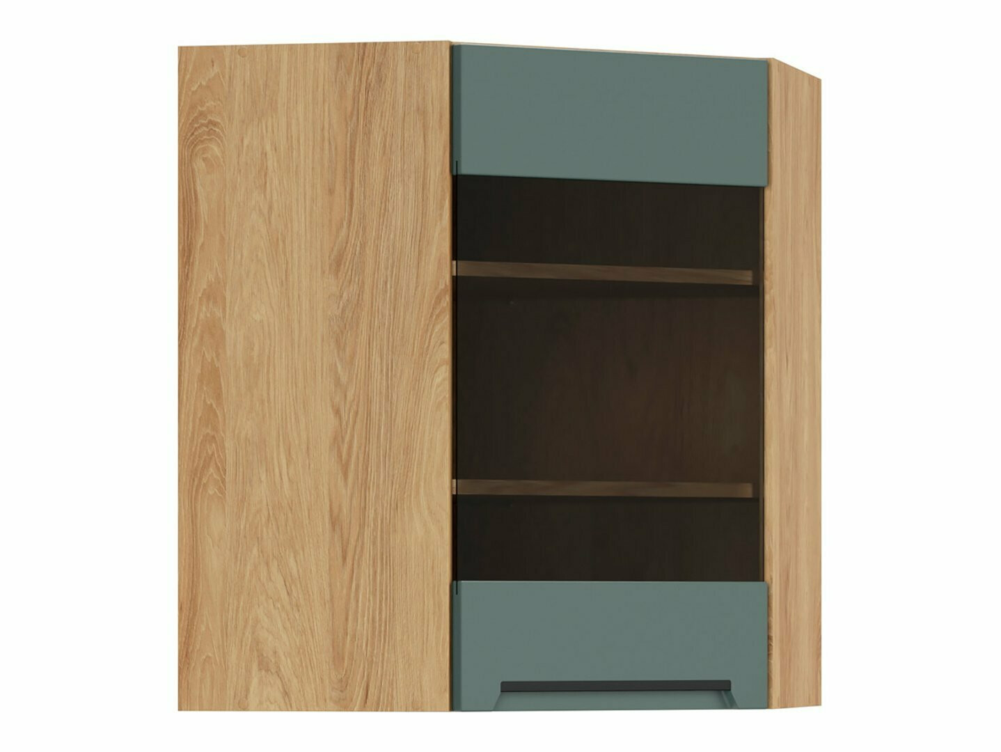 Dulap modular de colț pentru perete Riso Green 161