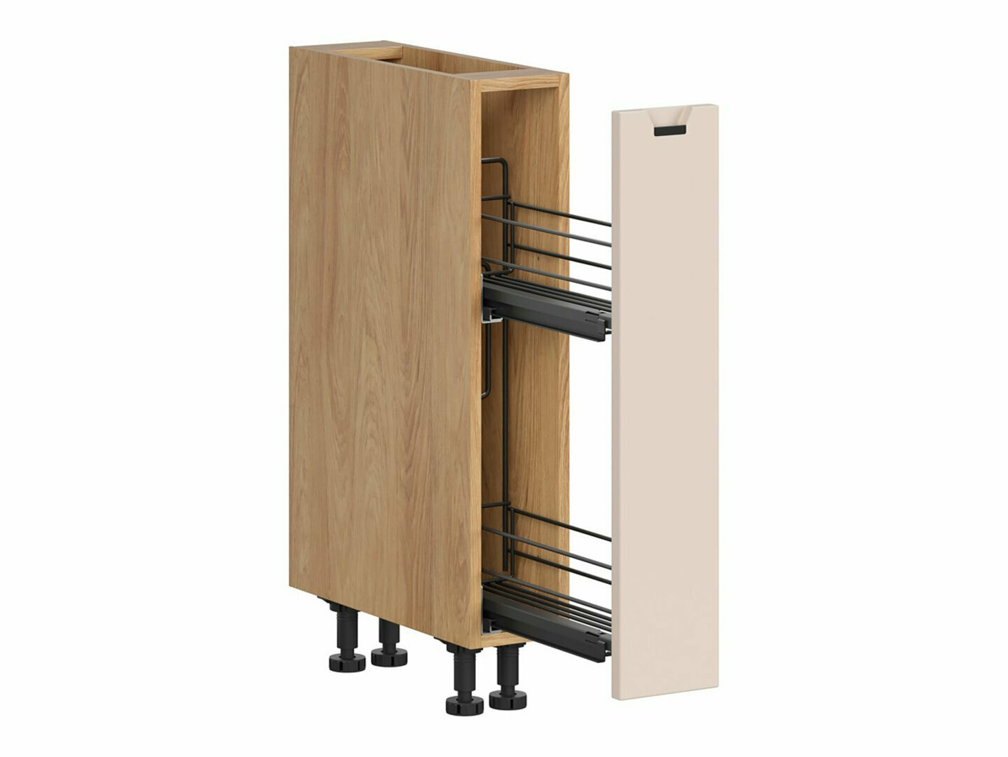Dulap modular cu coș extensibil Riso Beige 121