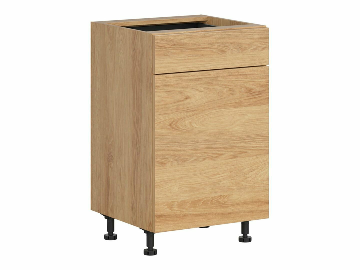Dulap modular cu sertar și uși Amper Oak 104