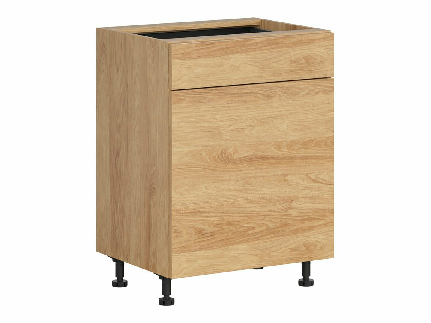 Dulap modular cu sertar și uși Amper Oak 105