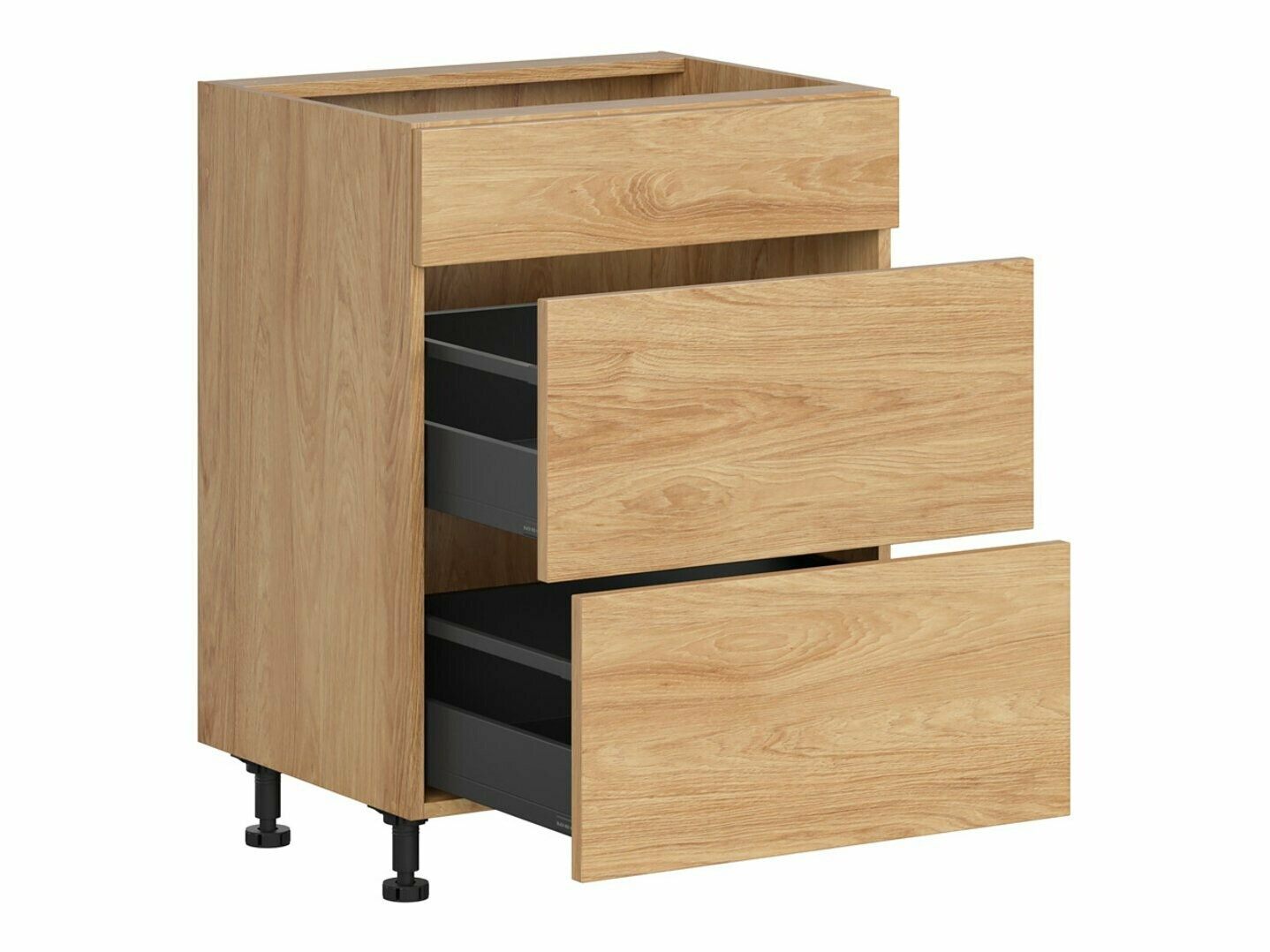 Dulap modular cu sertare Amper Oak 107