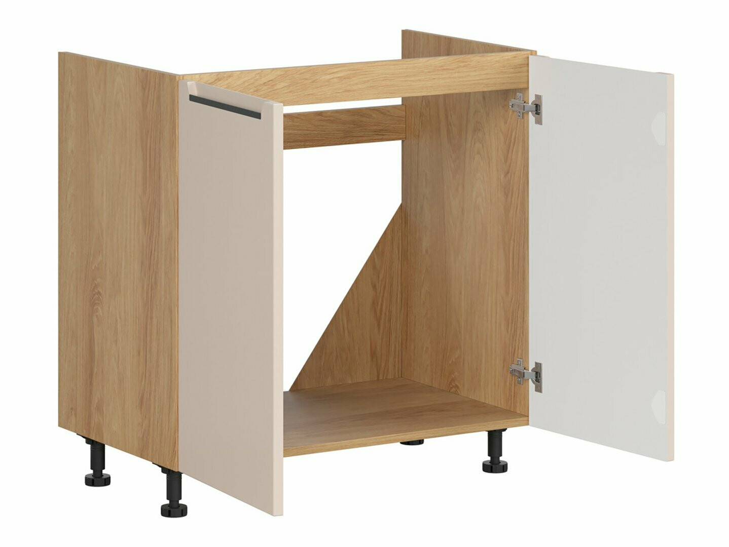 Dulap modular cu uși pentru chiuvetă Riso Beige 125