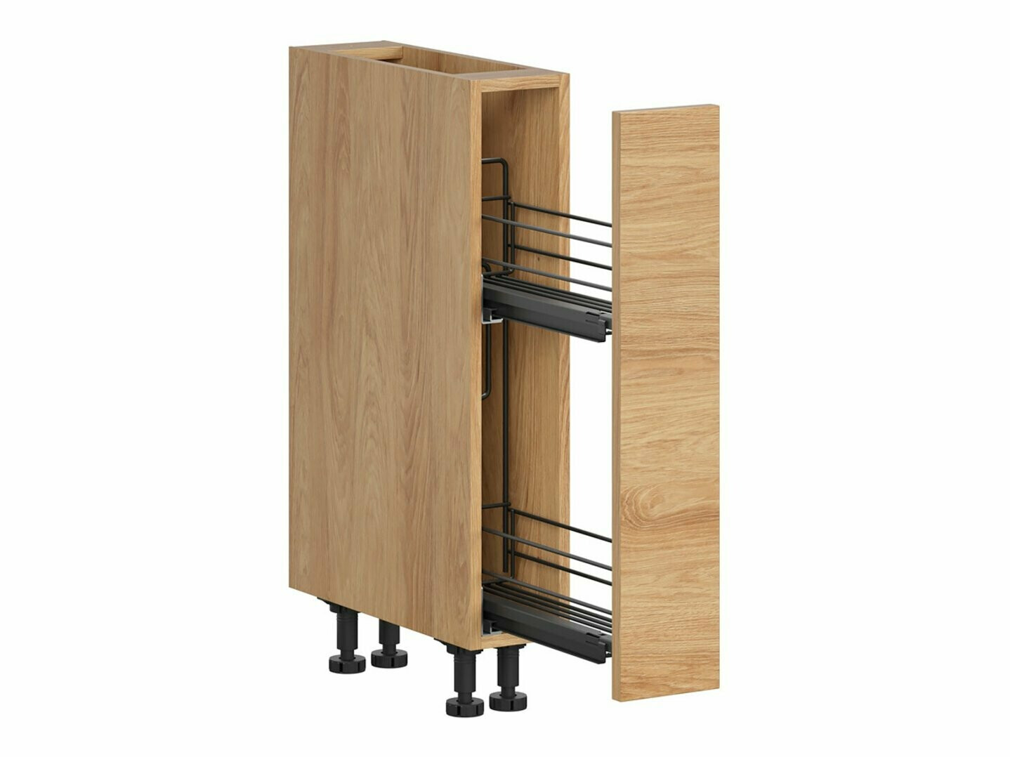Dulap modular cu coș extensibil Amper Oak 121