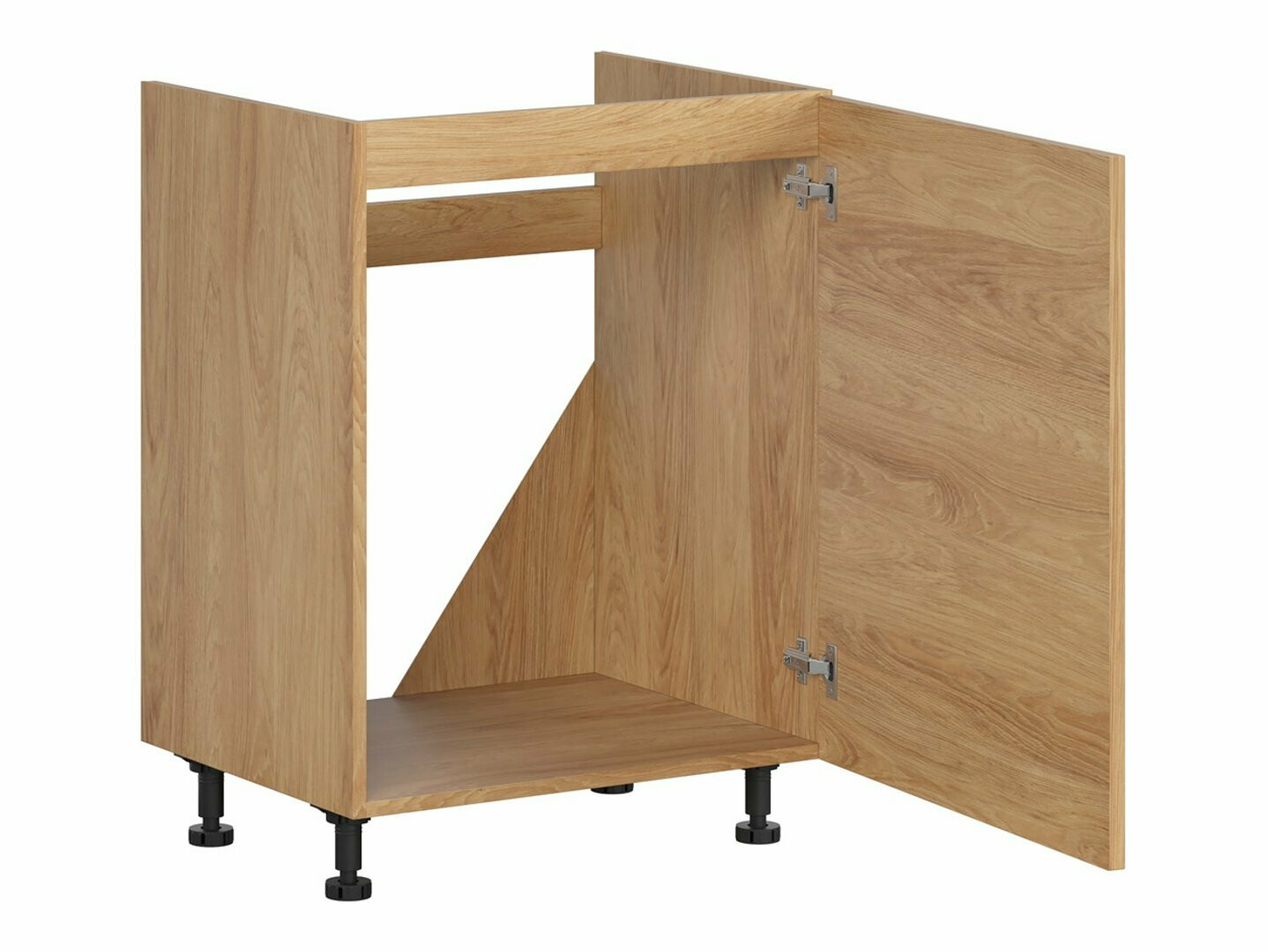 Dulap modular cu uși pentru chiuvetă Amper Oak 124