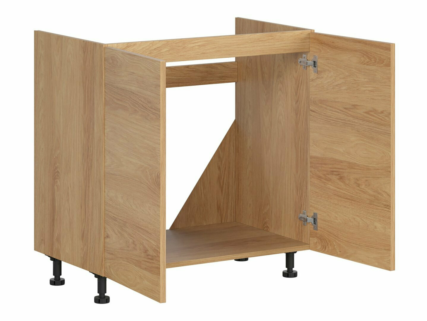 Dulap modular cu uși pentru chiuvetă Amper Oak 125