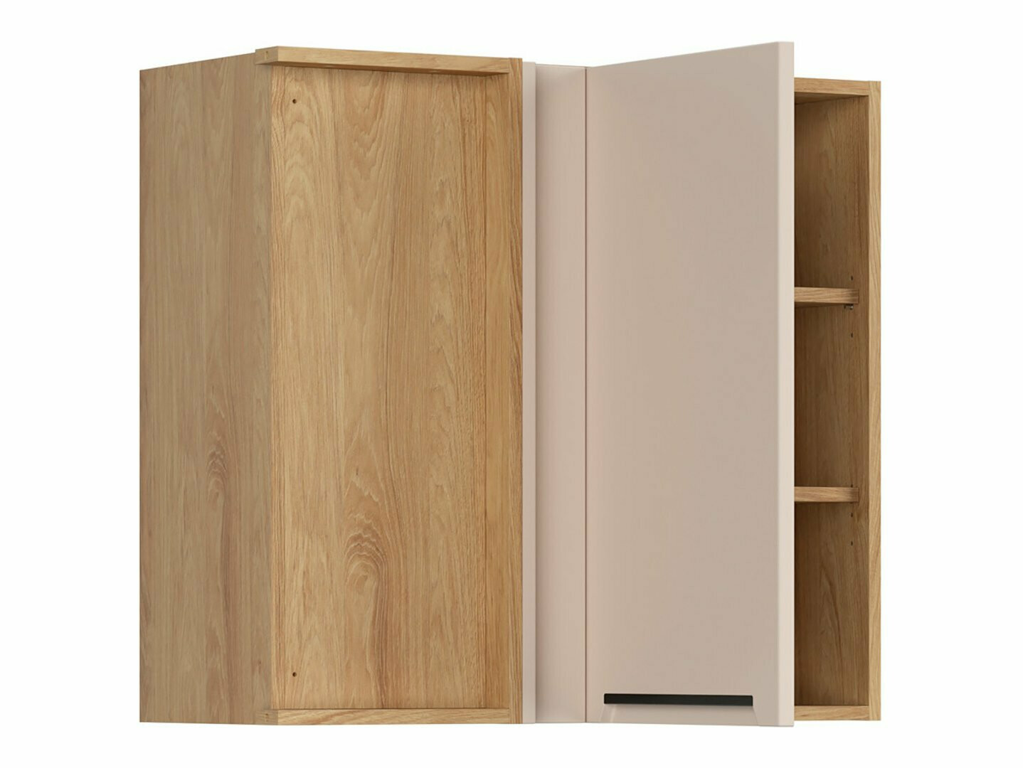 Dulap modular de colț pentru perete Riso Beige 156