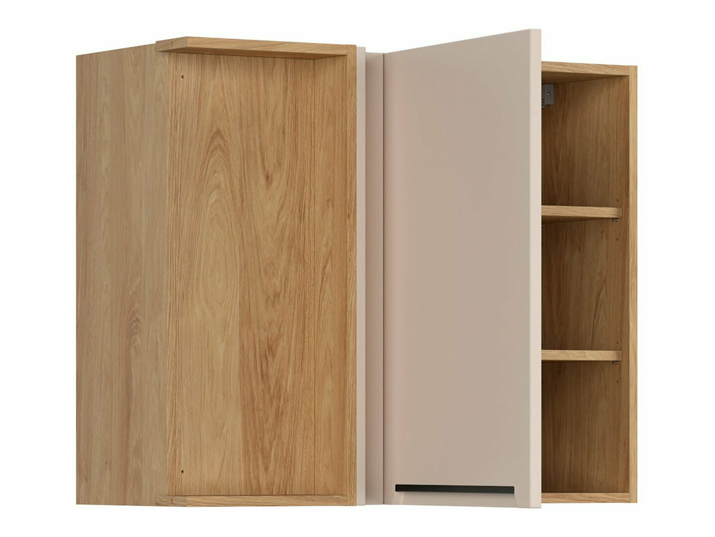 Dulap modular de colț pentru perete Riso Beige 158