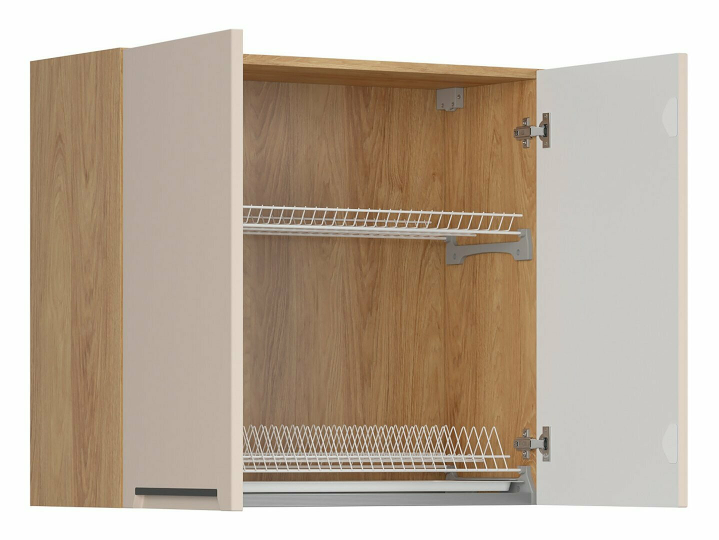 Dulap modular de perete cu suport pentru vase Riso Beige 154