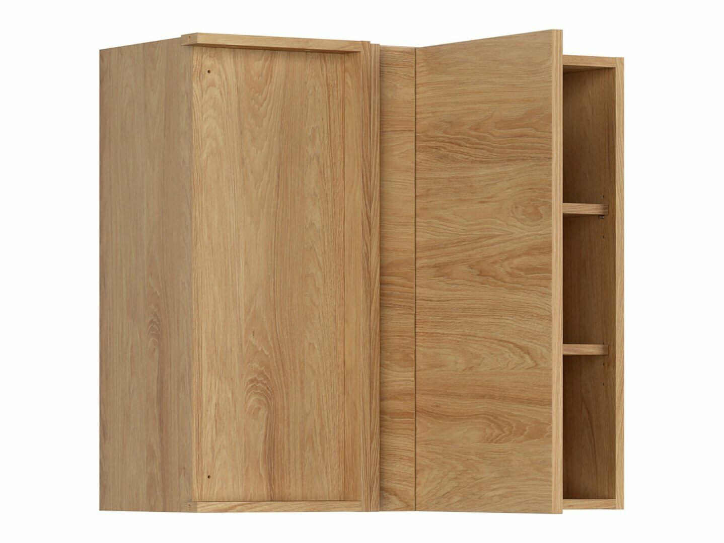 Dulap modular de colț pentru perete Amper Oak 155