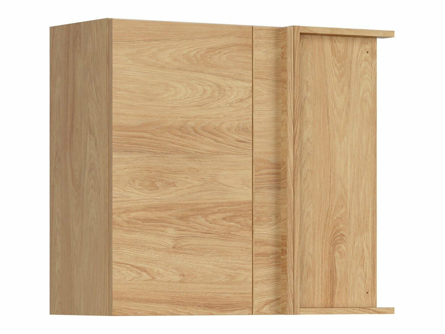 Dulap modular de colț pentru perete Amper Oak 155