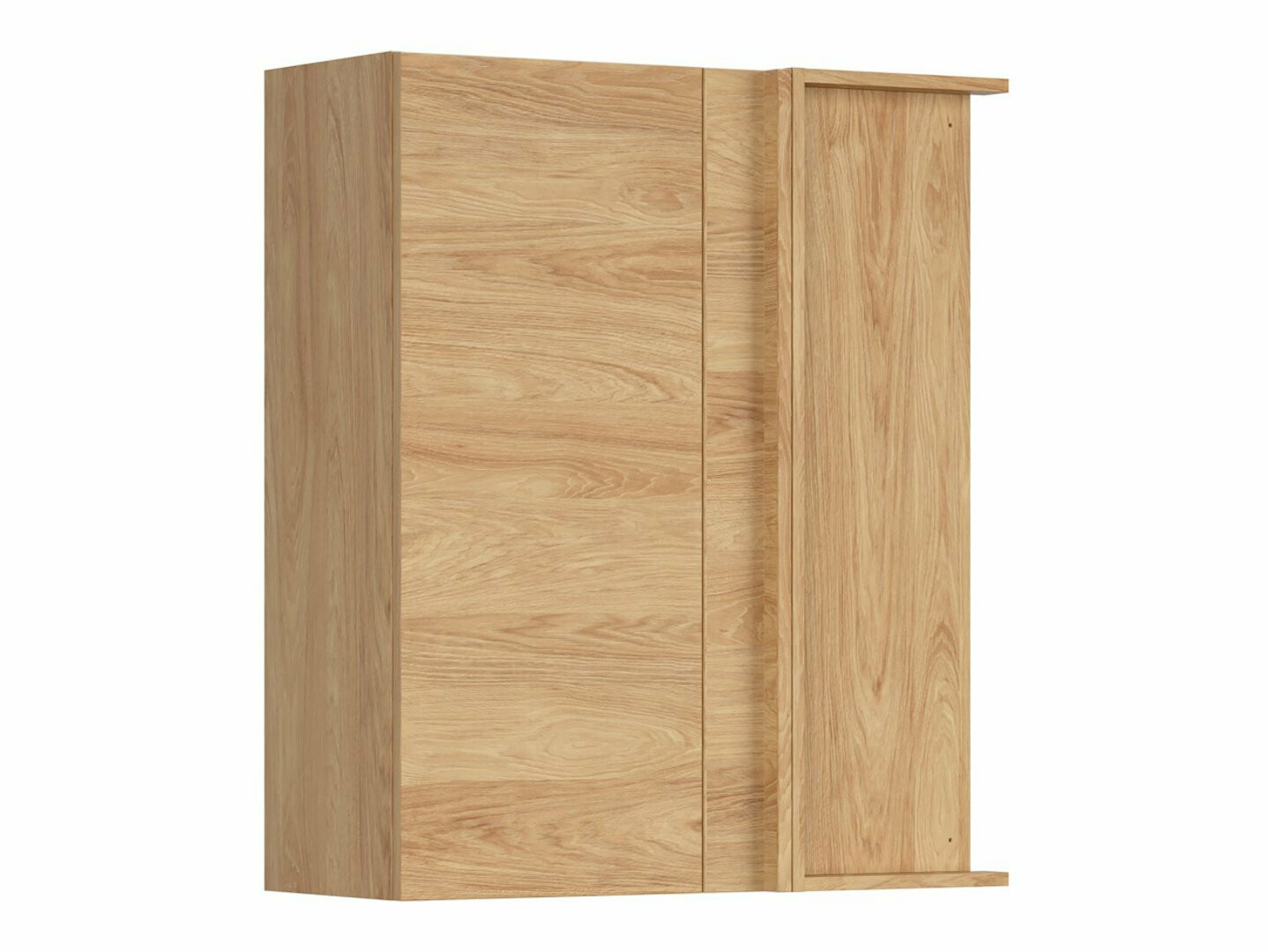 Dulap modular de colț pentru perete Amper Oak 156