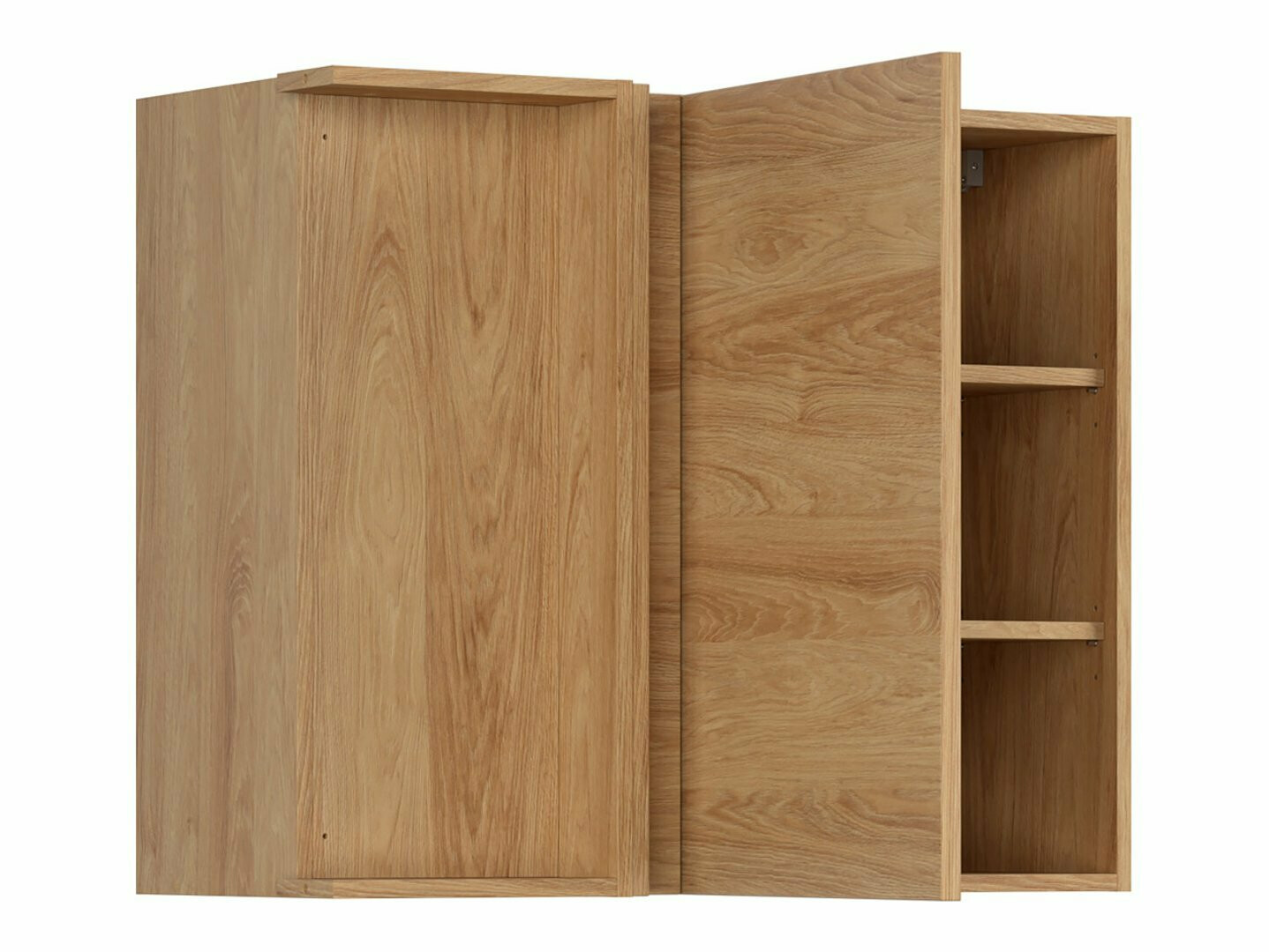 Dulap modular de colț pentru perete Amper Oak 157