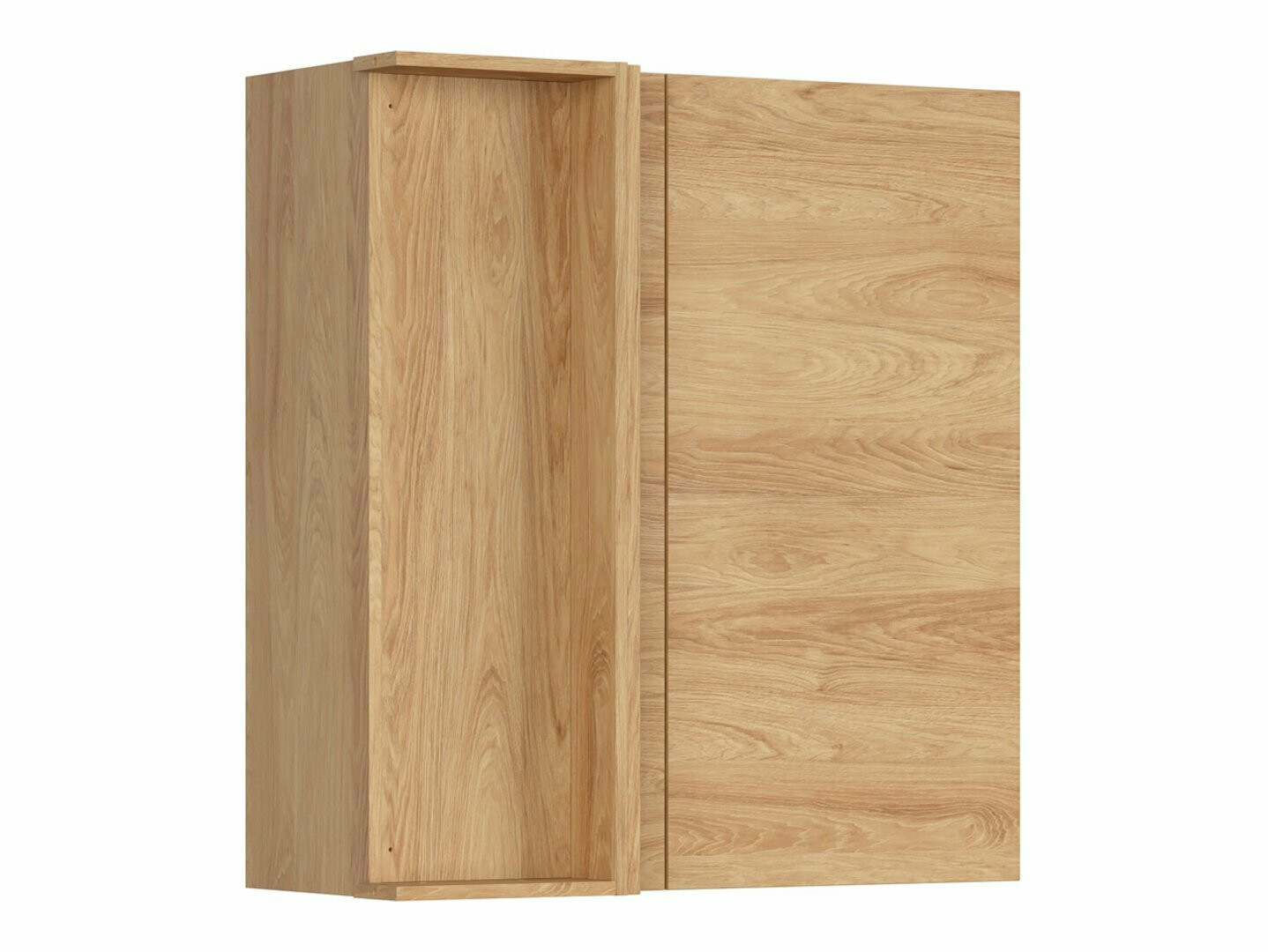 Dulap modular de colț pentru perete Amper Oak 158