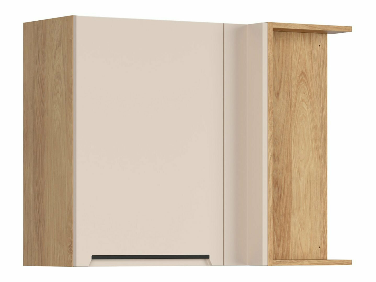 Dulap modular de colț pentru perete Riso Beige 158