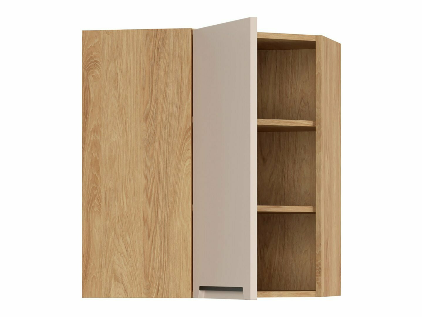 Dulap modular de colț pentru perete Riso Beige 160