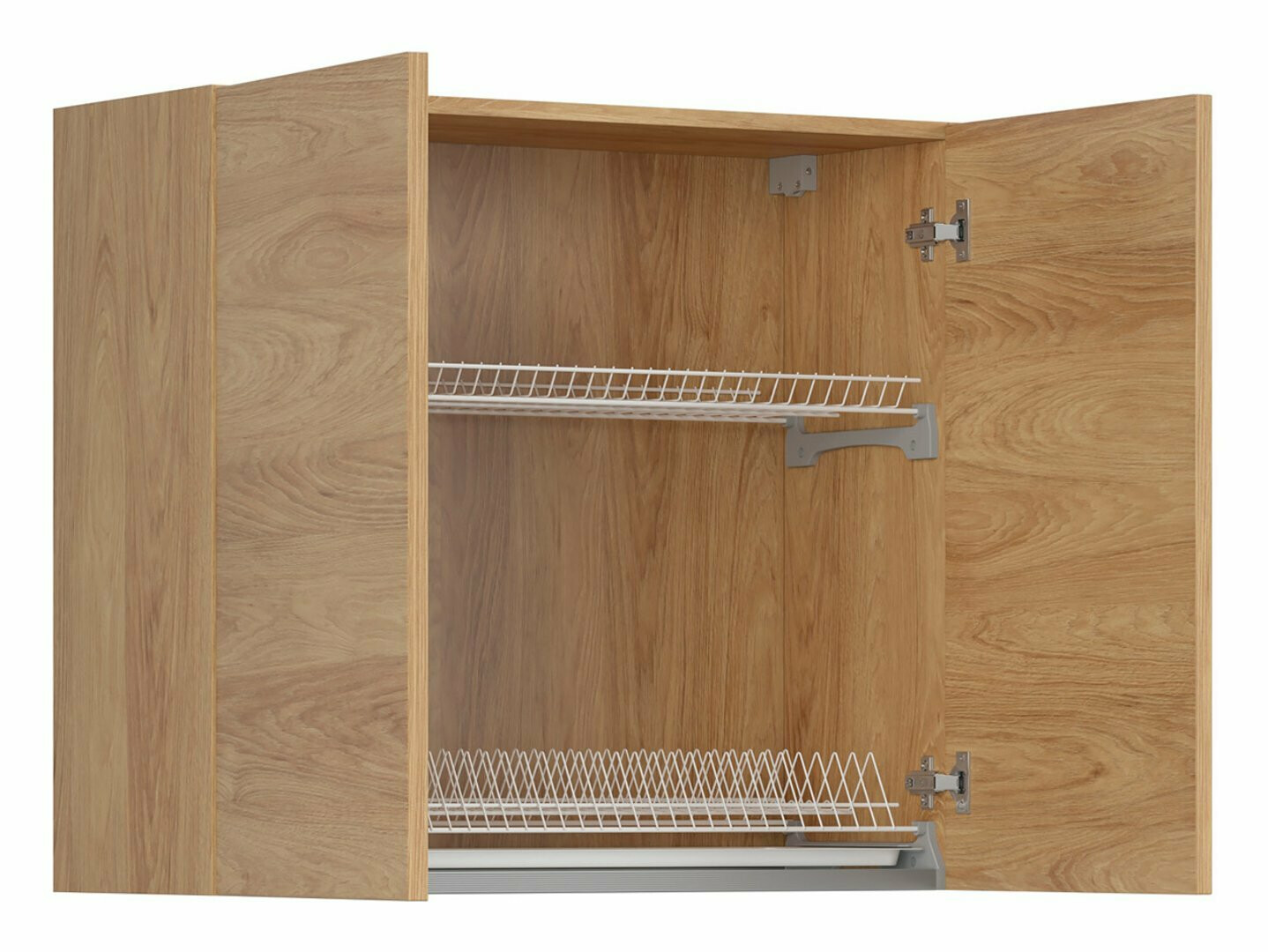 Dulap modular de perete cu suport pentru vase Amper Oak 153