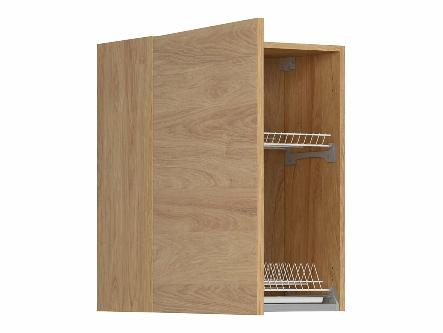 Dulap modular de perete cu suport pentru vase Soli Oak 161
