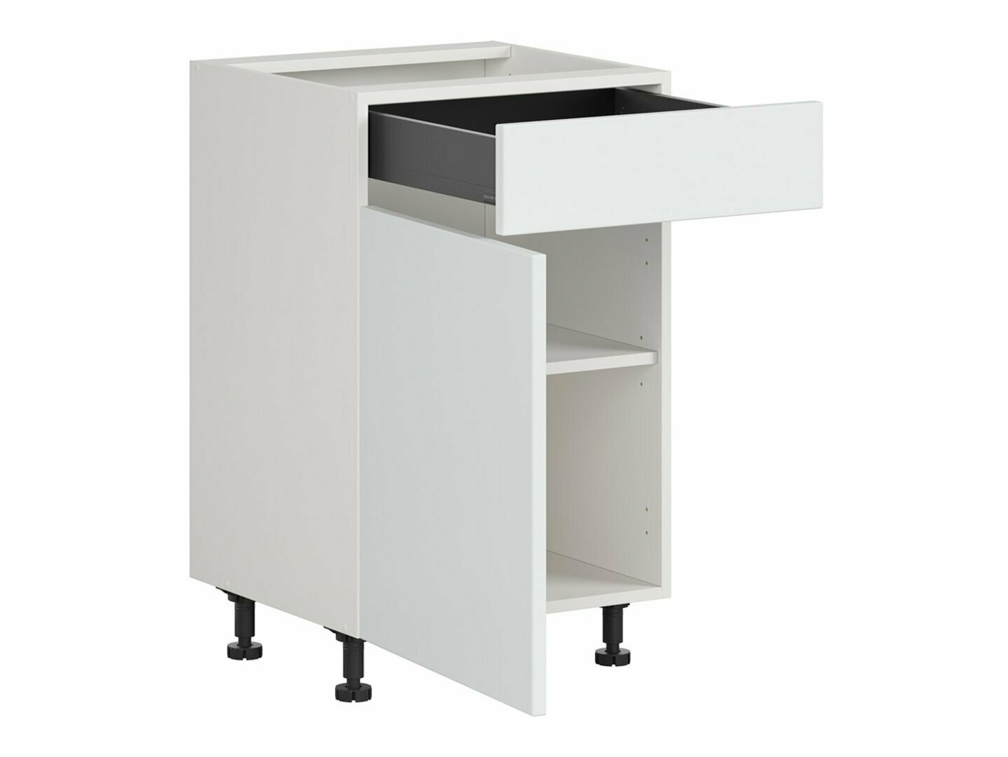 Dulap modular cu sertar și uși Top White 104