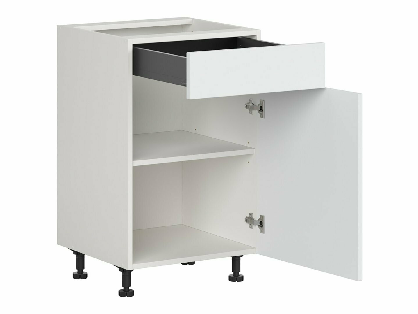 Dulap modular cu sertar și uși Top White 104