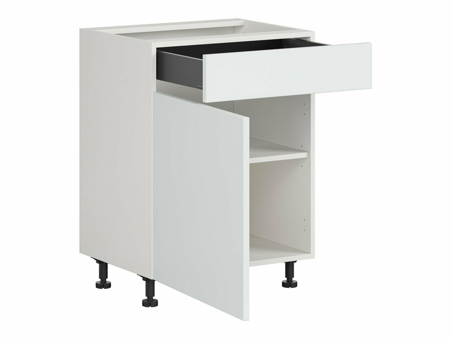 Dulap modular cu sertar și uși Top White 105