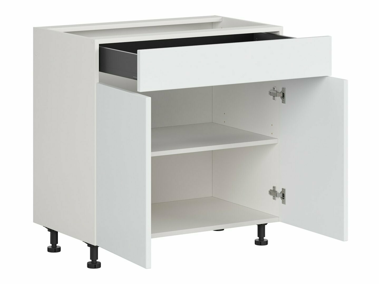 Dulap modular cu sertar și uși Top White 106