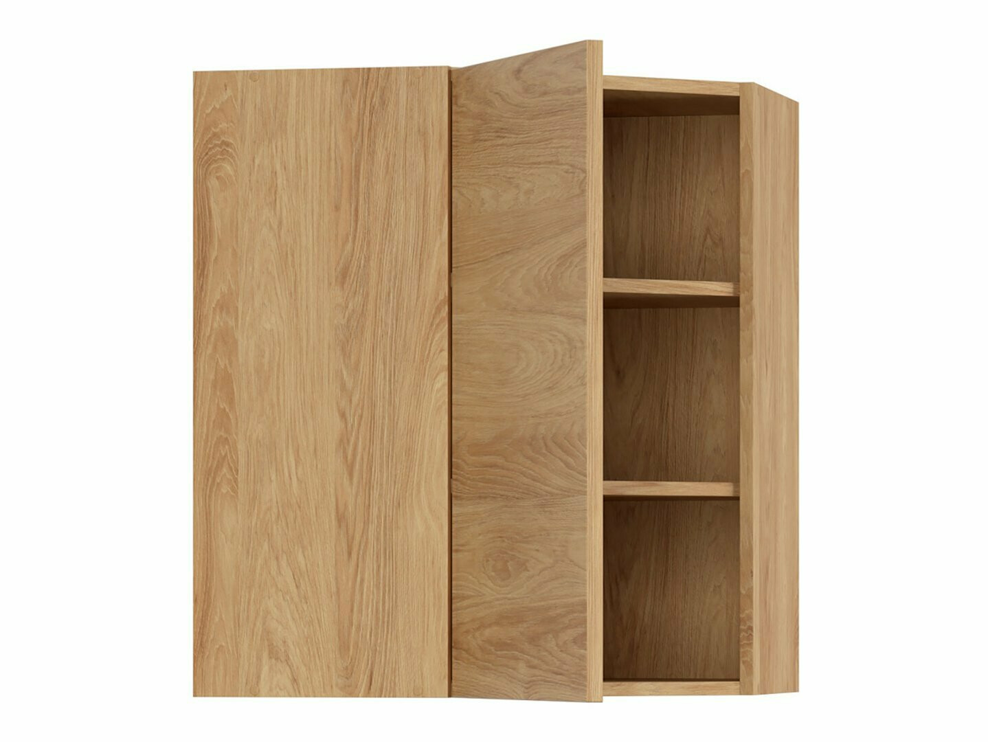 Dulap modular de colț pentru perete Amper Oak 159