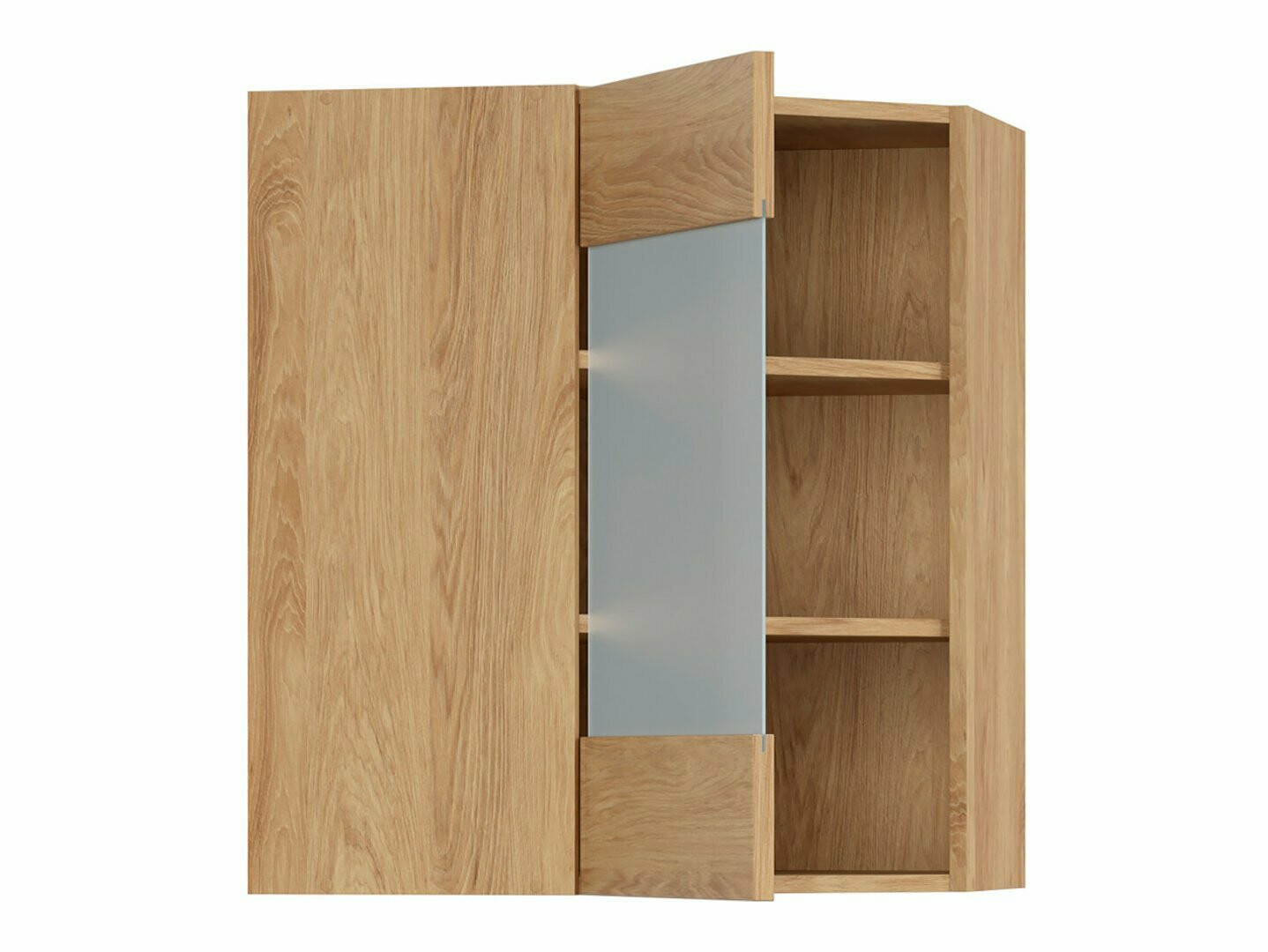 Dulap modular de colț pentru perete Soli Cream 177