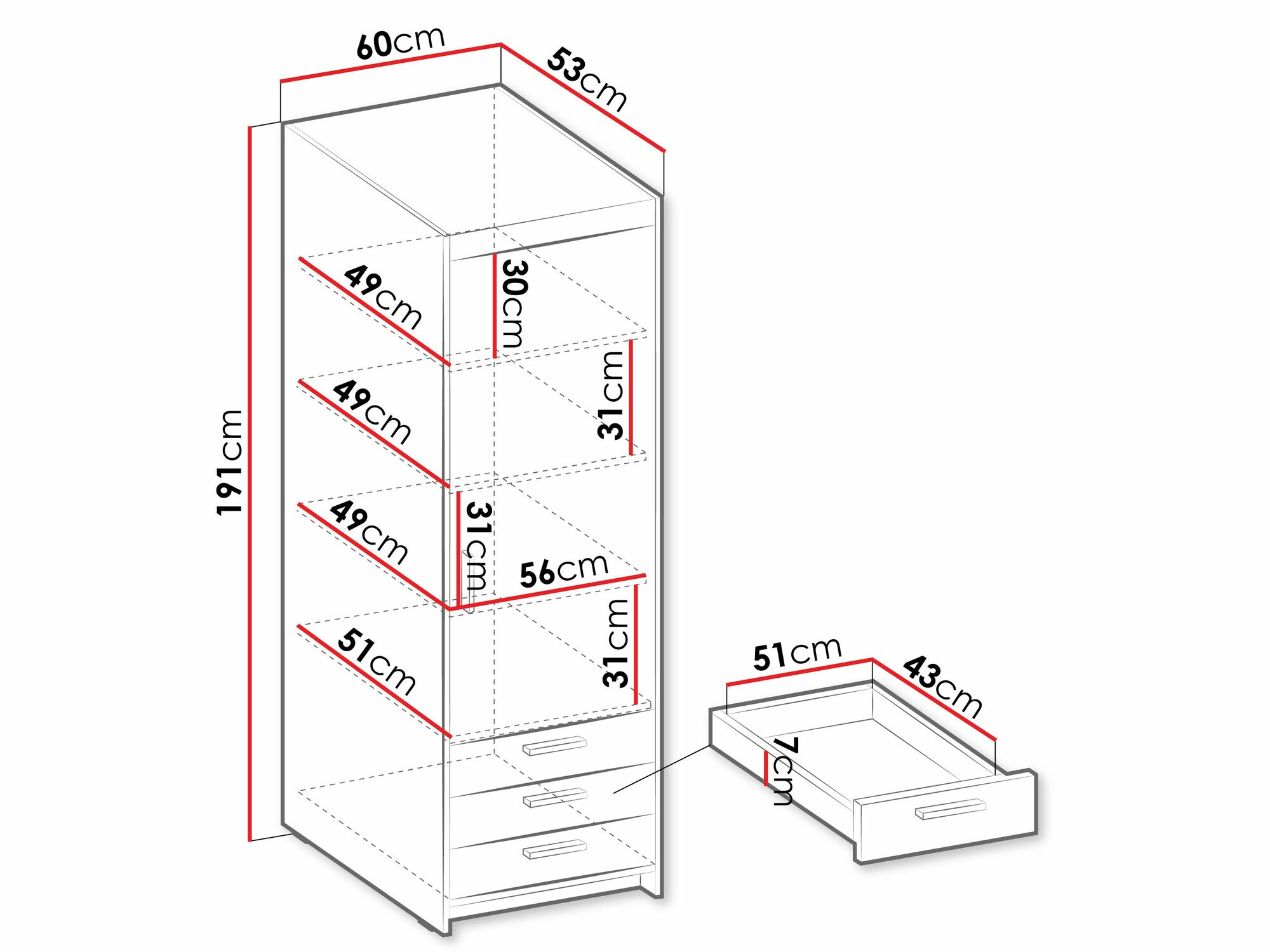 Raft Novduni 110 (Stejar Sonoma)