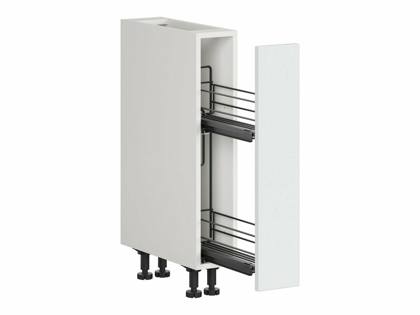 Dulap modular cu coș extensibil Top White 121