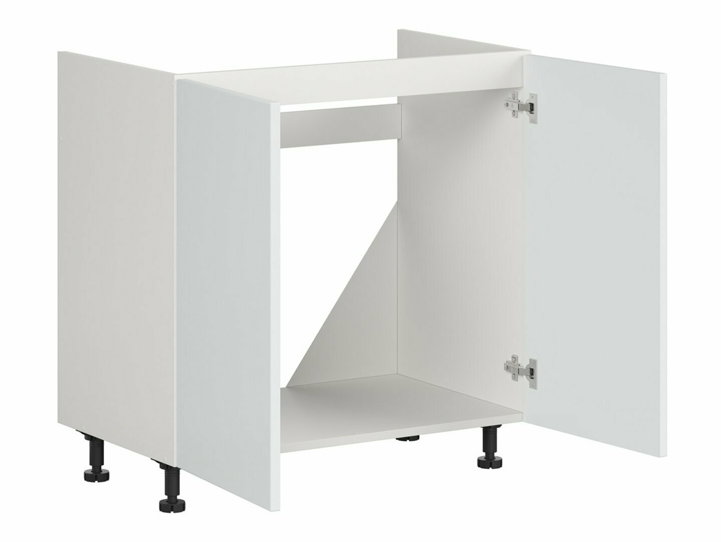 Dulap modular cu uși pentru chiuvetă Top White 125