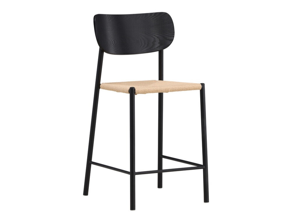Scaun de bar Dallas 4705 (Negru + Maro deschis)