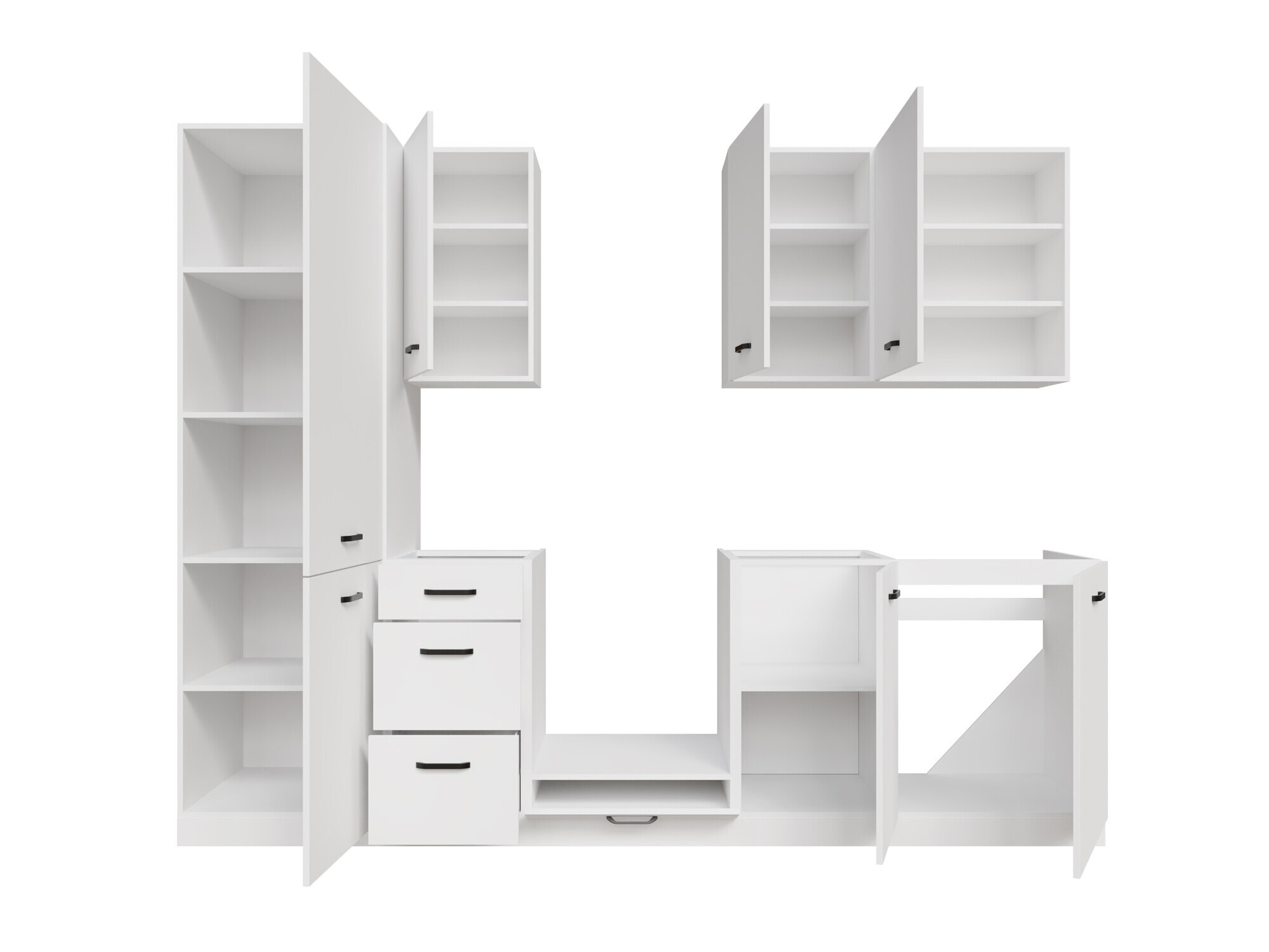 Set de bucătărie modular Top White 167