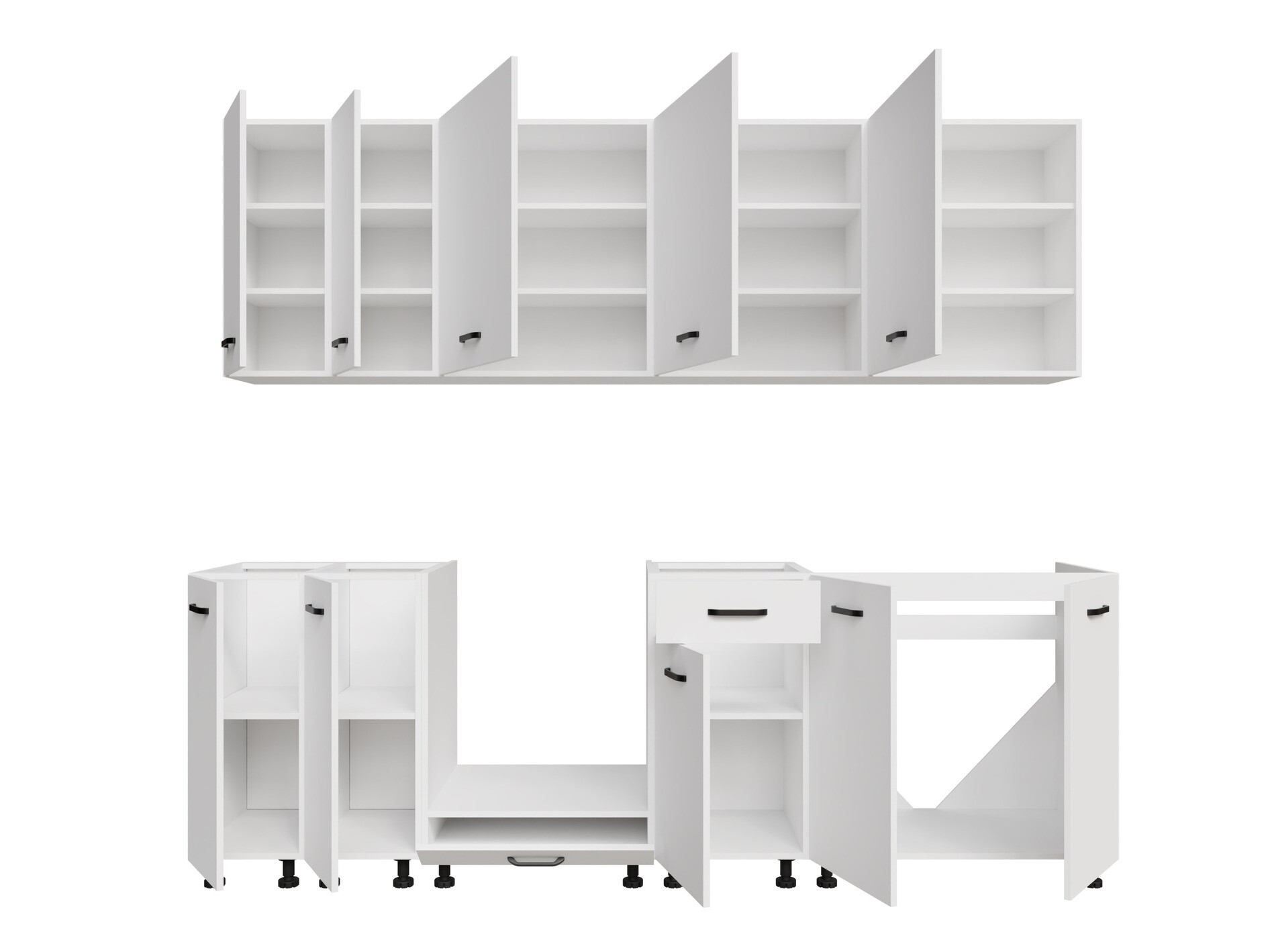 Set de bucătărie modular Top White 169