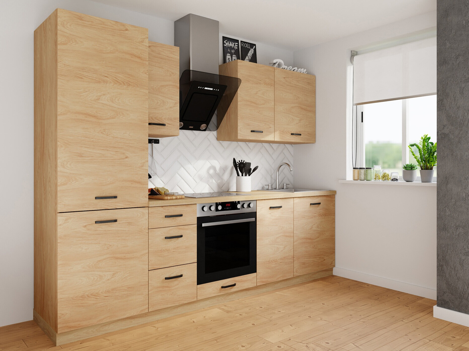 Set de bucătărie modular Amper Oak 167