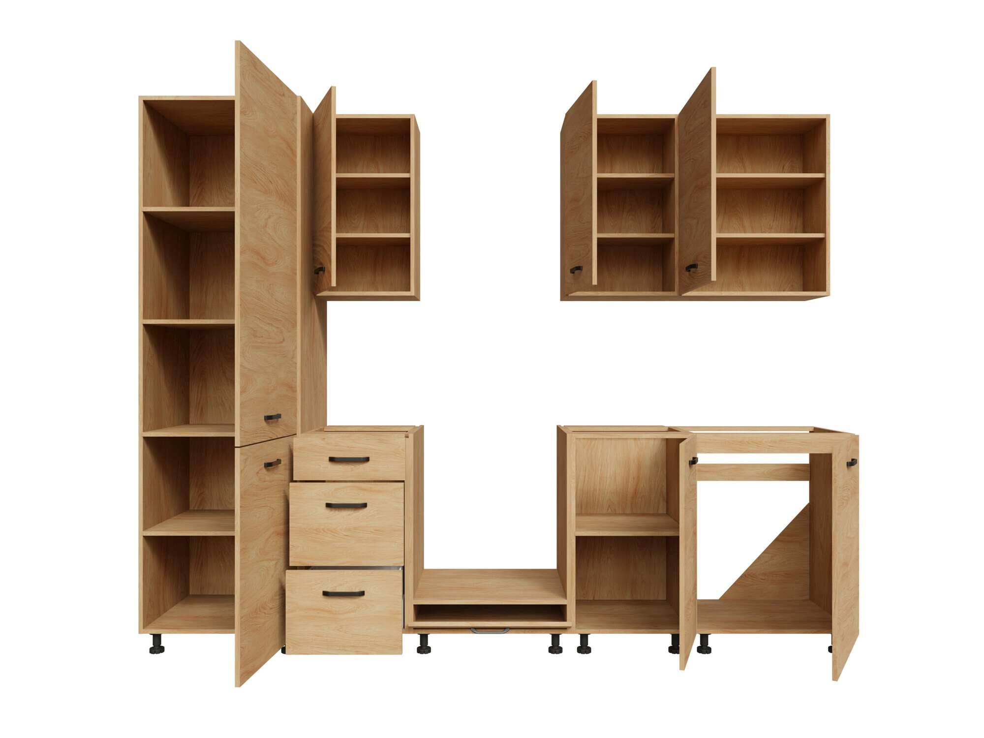 Set de bucătărie modular Amper Oak 167