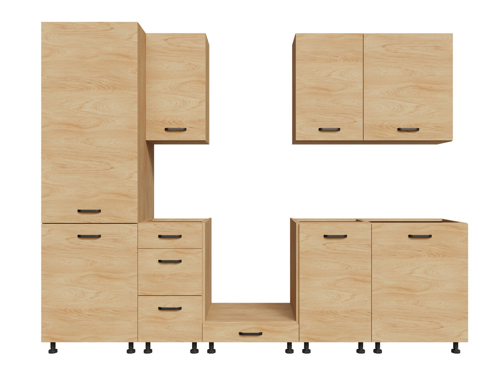Set de bucătărie modular Amper Oak 167