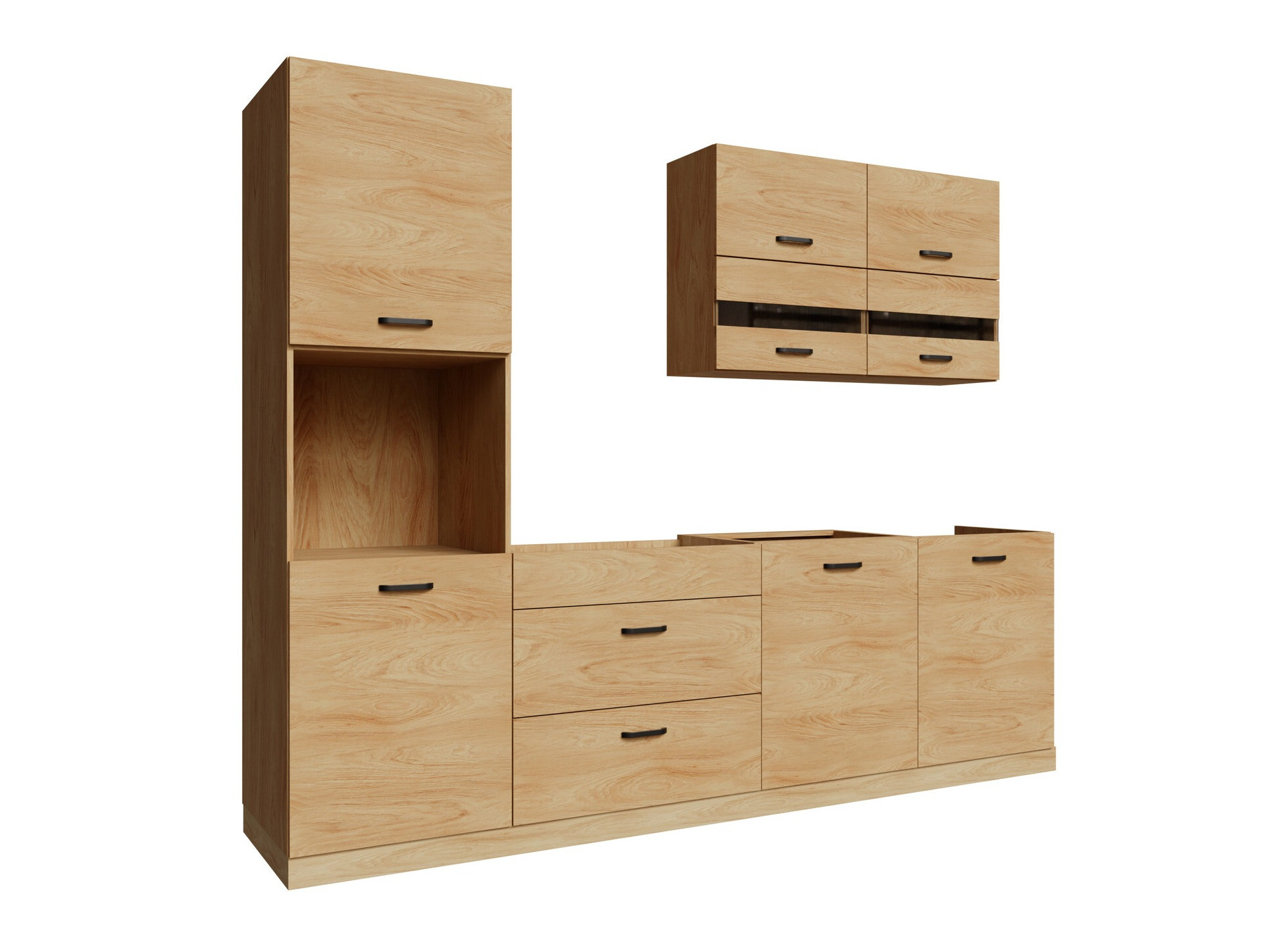 Set de bucătărie modular Amper Oak 168