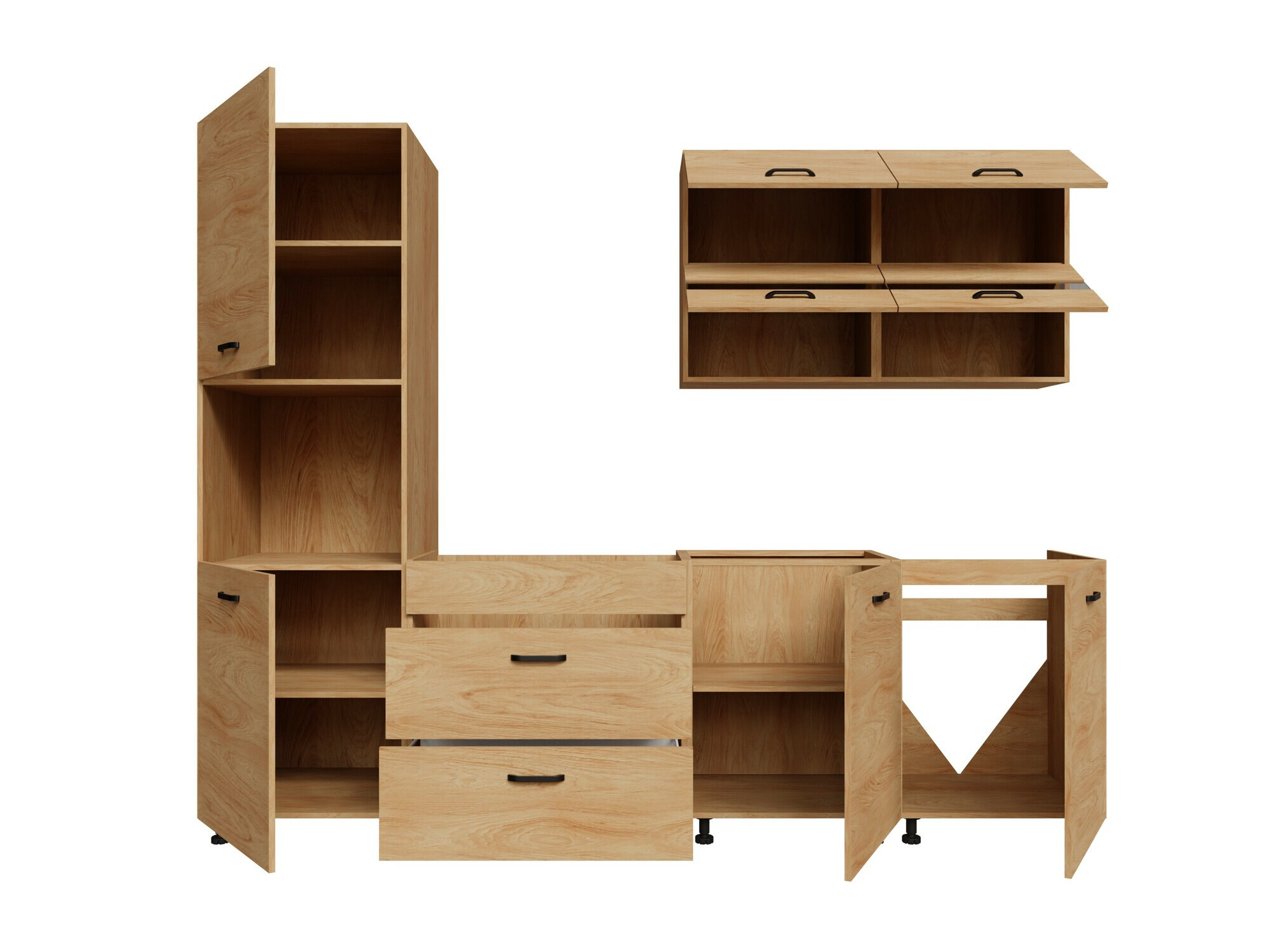 Set de bucătărie modular Amper Oak 168
