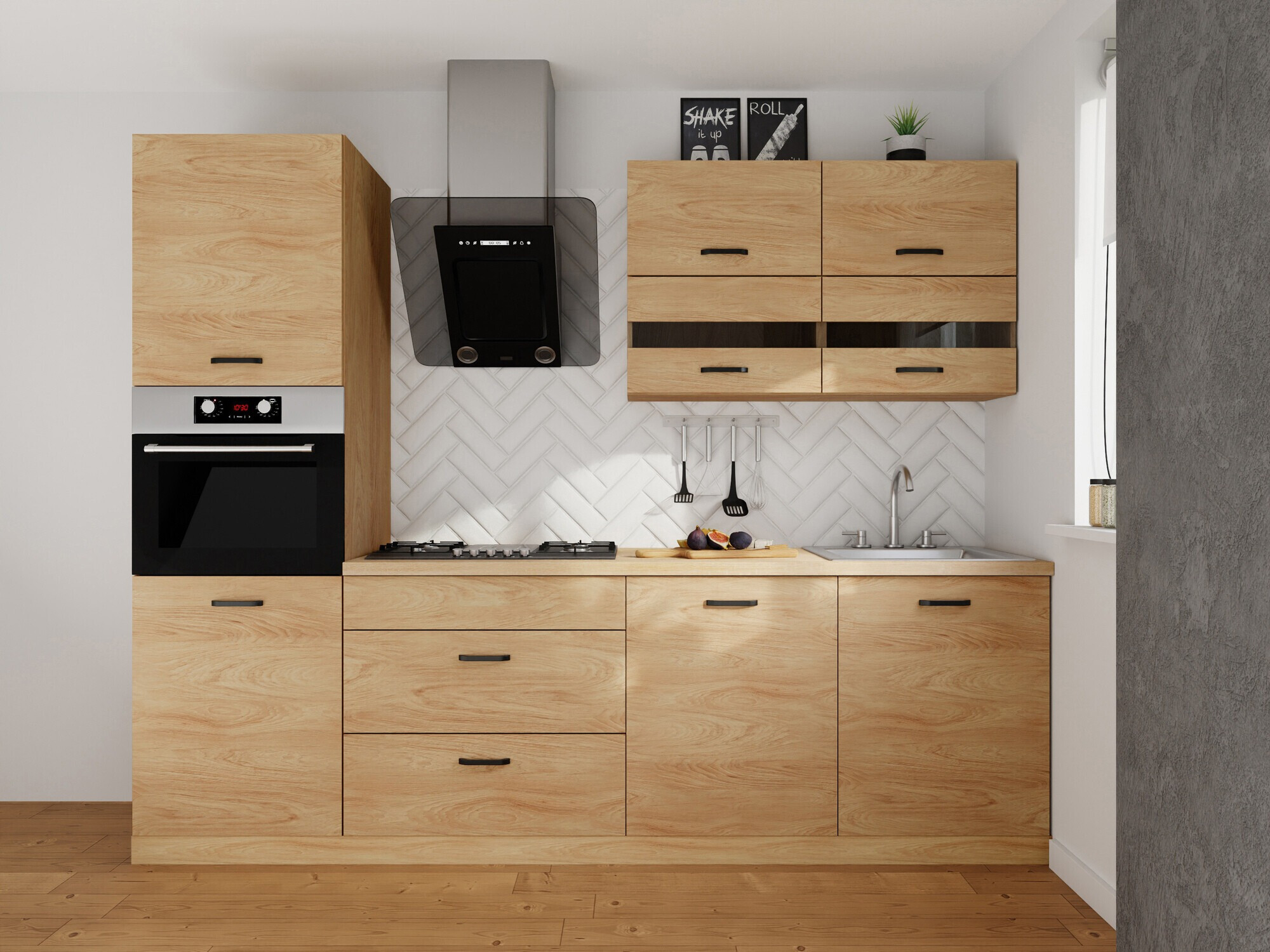 Set de bucătărie modular Amper Oak 168